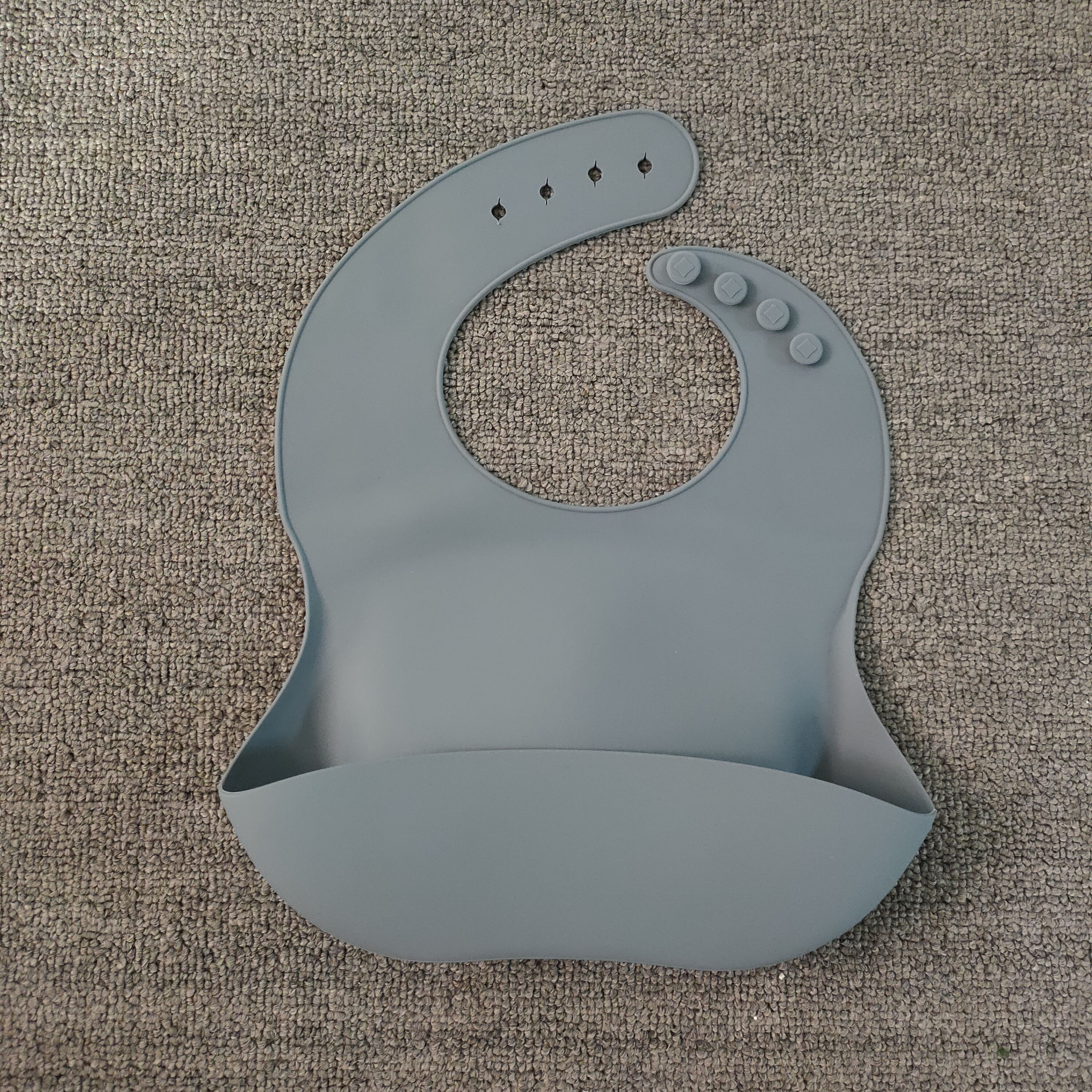 Baby Silicone Bib with Built-in Food Catcher