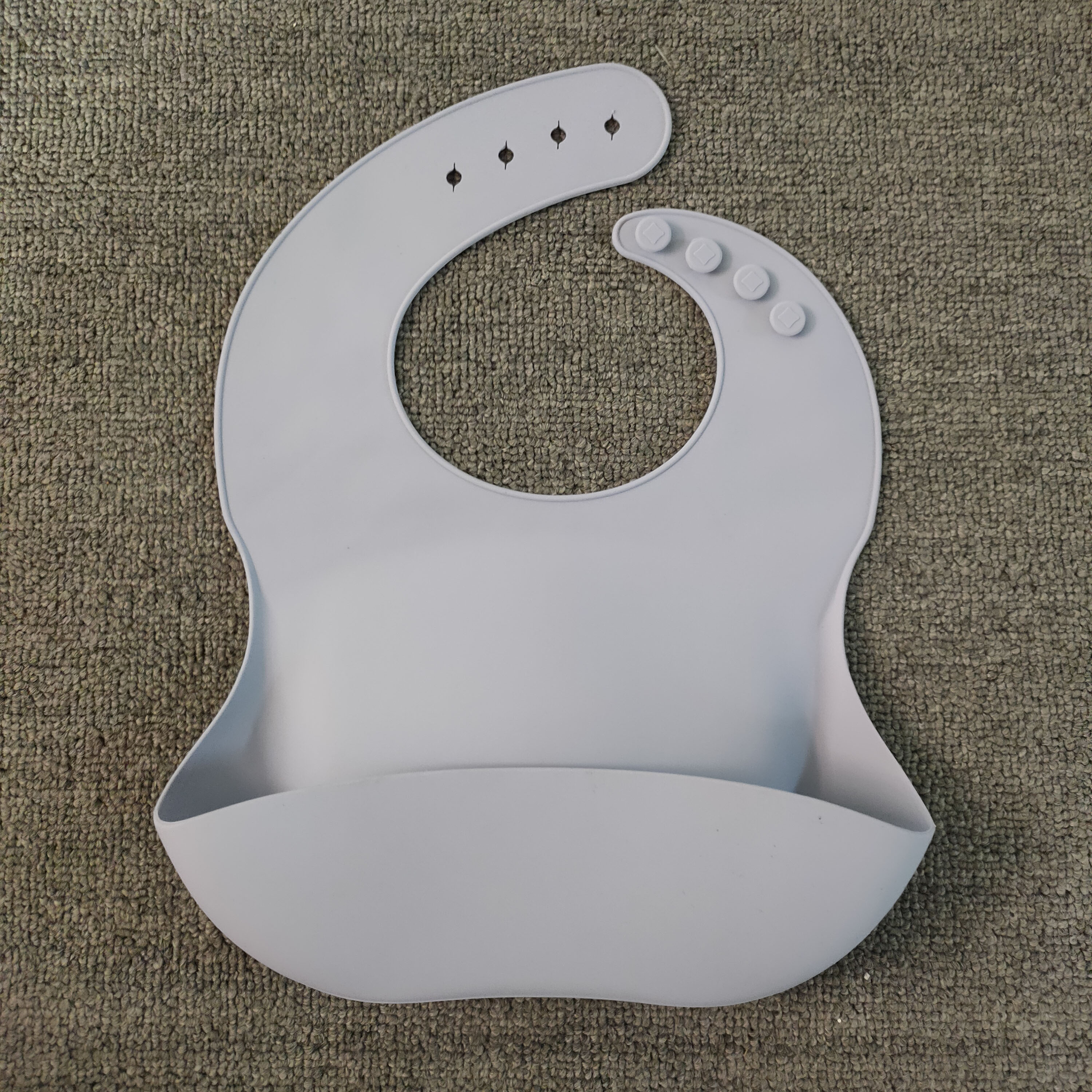 Baby Silicone Bib with Built-in Food Catcher