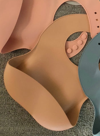 Baby Silicone Bib with Built-in Food Catcher