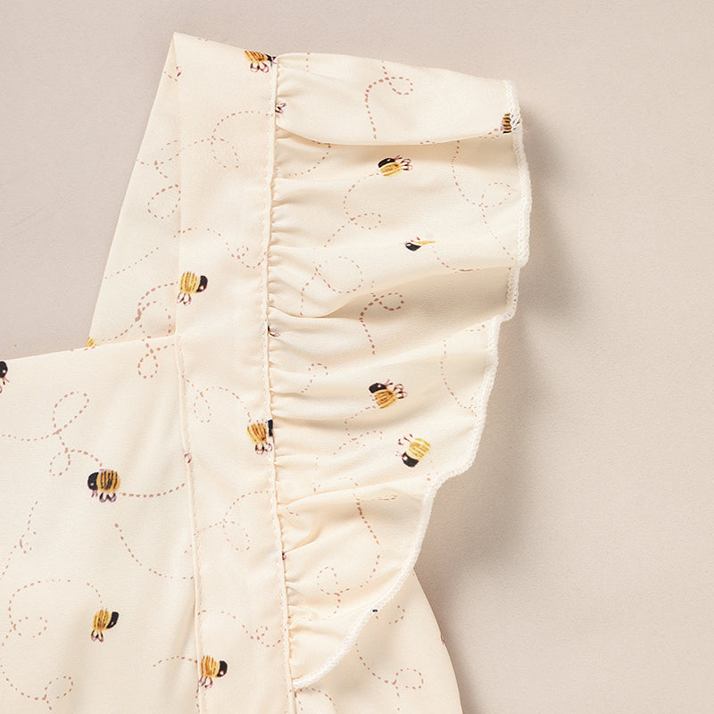 Baby Girl Honeybee Bubble Romper - 1st Bee Day Romper, Infant Bee Birthday Outfit, Cute Bee Romper For Baby