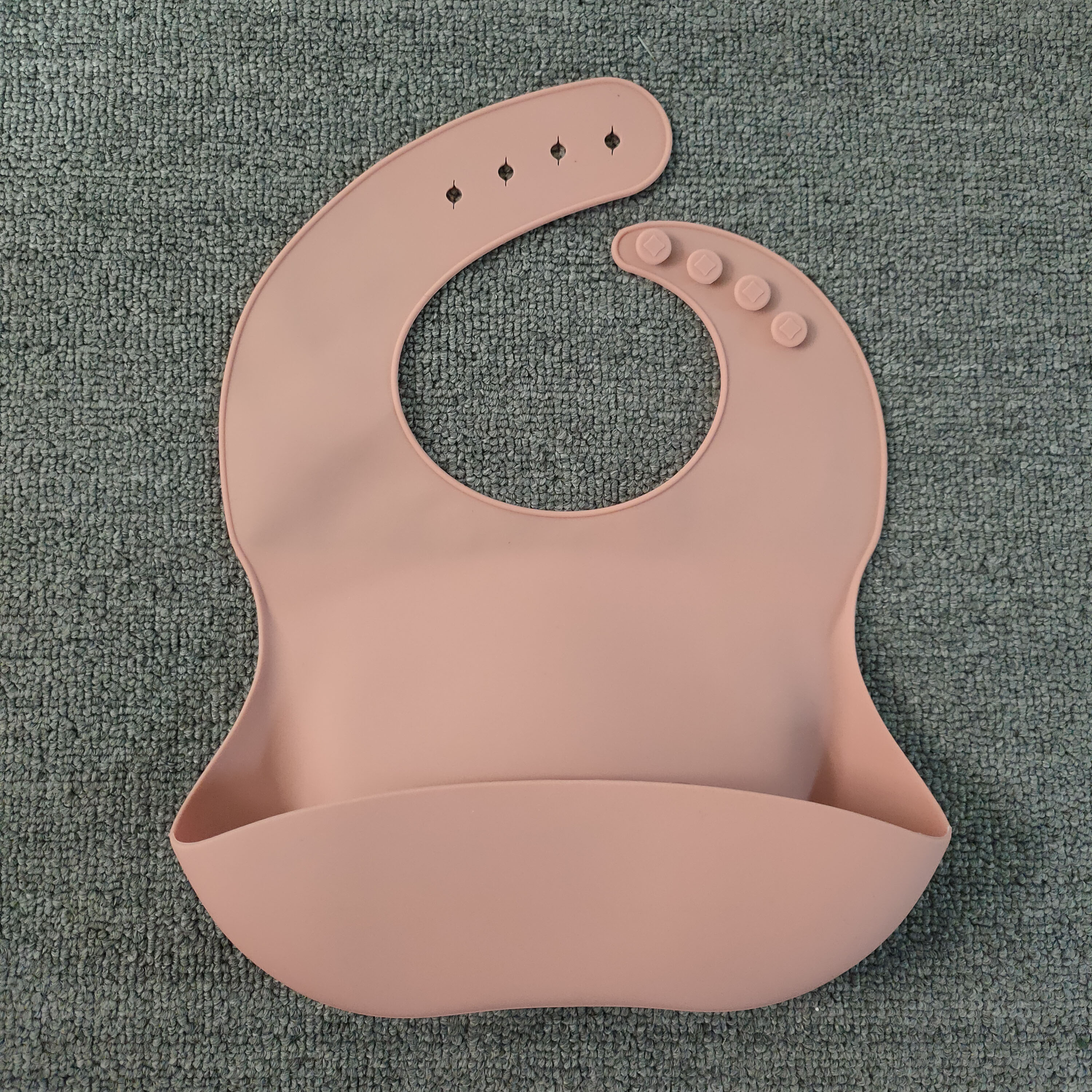 Baby Silicone Bib with Built-in Food Catcher