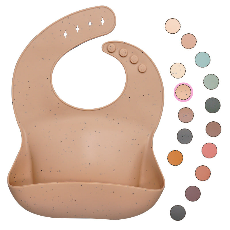 Baby Silicone Bib with Built-in Food Catcher