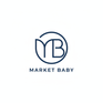 Modern Market Baby monogram 